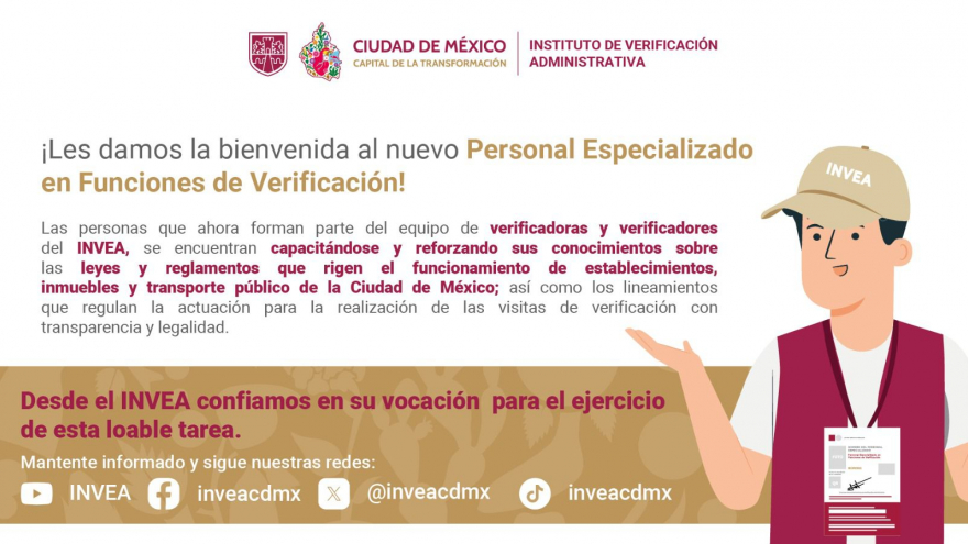 Convocatoria Personal Especializado en Funciones de Verificación